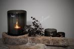 DUTZ cilinder windlicht black 19 cm, Huis en Inrichting, Woonaccessoires | Kandelaars en Kaarsen, Ophalen of Verzenden, Nieuw