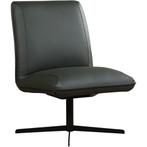 Groene Leren draaifauteuil Loyal - Toledo Leer Verde, Nieuw, Ophalen of Verzenden, 50 tot 75 cm, Industrieel, Modern