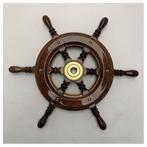 Bieden: Mahogany Wooden Boat Steering Wheel, Watersport en Boten, Ophalen of Verzenden, Nieuw, Overige typen, Zeilboot of Motorboot