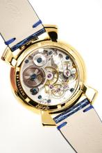 GaGà Milano - Watch Skeleton 48MM Gold Blue + FREE GIFT -, Nieuw