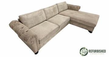 XL 5-zits hoekbank beige – Luxe comfort €279,95 beschikbaar voor biedingen