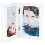 vidaXL Fotolijst tweeluik 2x(21x29,7 cm) wit, Verzenden, Nieuw