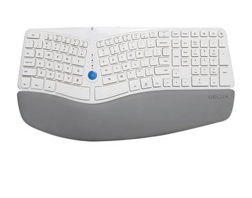 Delux gesplitst ergonomisch toetsenbord met polssteun beschikbaar voor biedingen