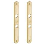 Set van twee langschilden smal WC63/8 messing antiek, Verzenden, Nieuw