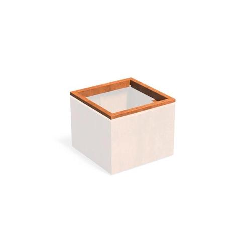 In-Lite Ready opzetrand - Cortenstaal - 80x80x8,9cm, Tuin en Terras, Bloembakken en Plantenbakken, Minder dan 30 cm, 60 tot 100 cm