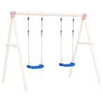 vidaXL Schommelzitjes 2 st met touwen 37x15 cm polyetheen, Verzenden, Nieuw