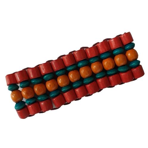 Fako Bijoux® - Armband - Hout - Breed - Rood/Oranje, Sieraden, Tassen en Uiterlijk, Armbanden, Verzenden