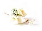 Corsage Calla-Roos- New Style -Pick CremePeach Corsage Calla, Hobby en Vrije tijd, Ophalen of Verzenden, Nieuw