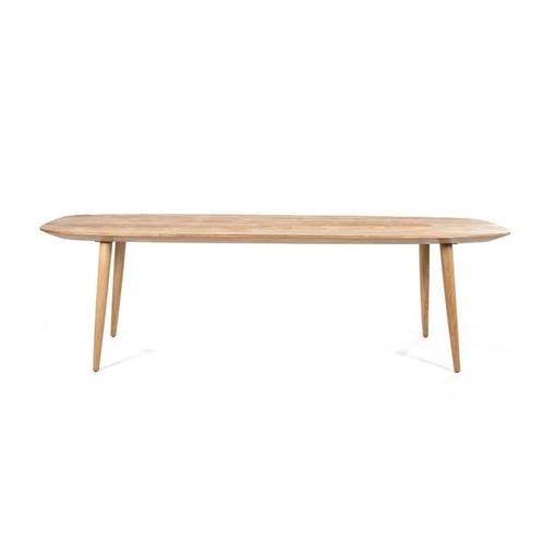 Eettafel Tabassum - 260cm - Naturel - 95599 - eettafel, Huis en Inrichting, Tafels | Eettafels, Nieuw, Overige materialen