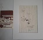 Jean Roba - Dessin original dédicacé + flyer Angoulême -, Nieuw