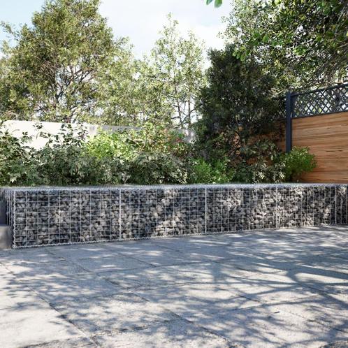 vidaXL Schanskorf 1000x100x50 cm gegalvaniseerd ijzer, Tuin en Terras, Bloembakken en Plantenbakken, Nieuw, Metaal, Verzenden
