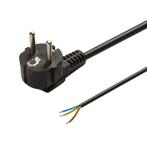 Aansluitsnoer 1,5 Meter - 220V + Europlug stekker - Zwart, Verzenden, Nieuw