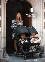 Deryan Luxe Rolo X2 Dubbele Buggy - Duo Buggy - Zwart, Verzenden, Zo goed als nieuw