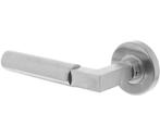 Intersteel enkele deurklink Bau-Stil links op rond rozet rvs, Verzenden, Nieuw