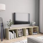 vidaXL Boekenkast/tv-meubel 143x30x36 cm sonoma eikenkleurig, Huis en Inrichting, Woonaccessoires | Wandplanken en Boekenplanken