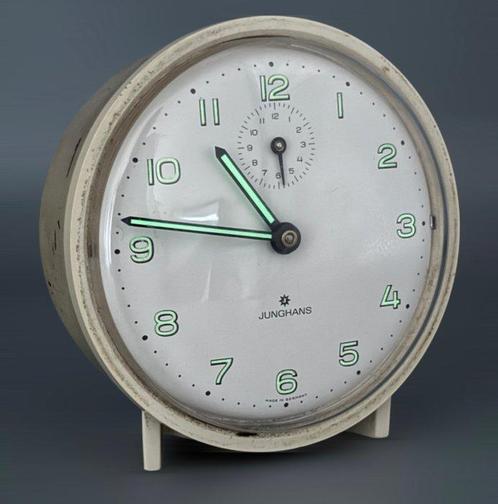 Tafelklok - Junghans Wecker 1950s - Metaal - 1950-1960 -, Antiek en Kunst, Kunst | Designobjecten
