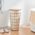 [en.casa] Wasmand Skive met waszak 59,5x38,5 cm 40 L, Verzenden, Nieuw