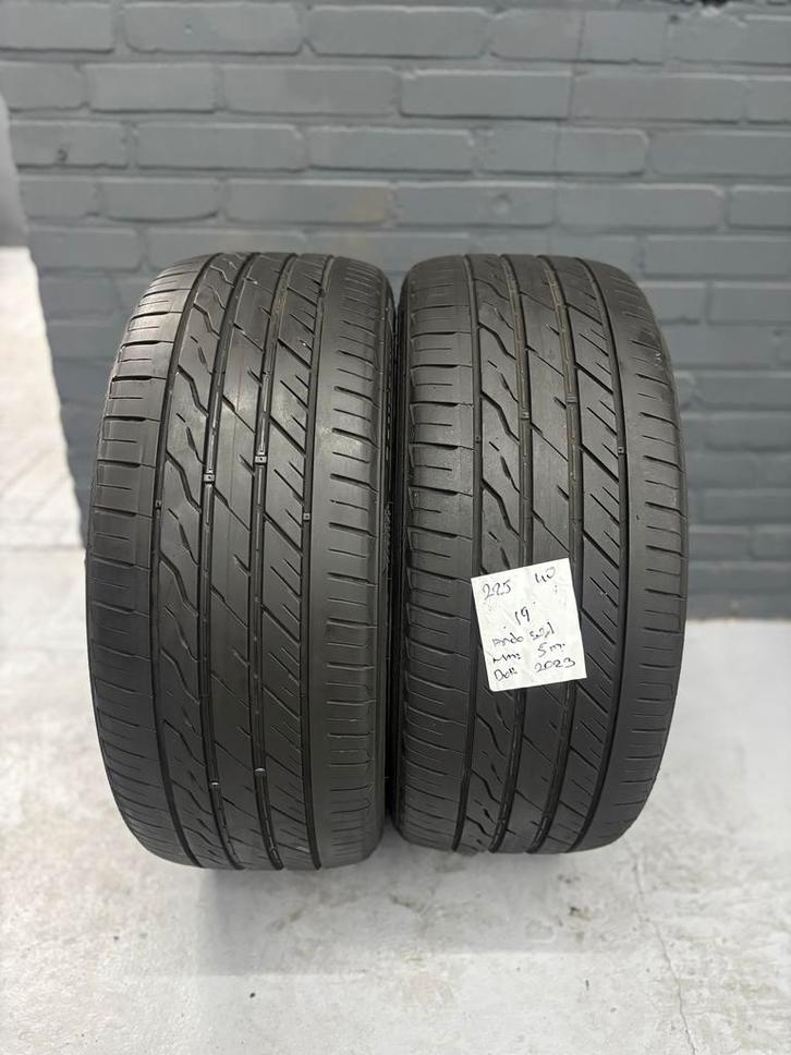225/40/19 LANDSAIL LS588 5MM 2 STUKS 150,- (2023), Auto-onderdelen, Banden en Velgen, 19 inch, Zomerbanden, 225 mm, Personenwagen
