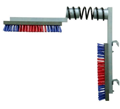 Dubbele Kerbl veeborstel, rood blauw met veer, Dieren en Toebehoren, Paarden en Pony's | Verzorgingsproducten, Nieuw, Ophalen of Verzenden