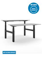 Laag-hoog duo bureau Excellent - zwart - blad naar keu..., Nieuw in verpakking