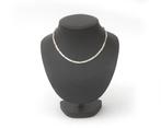 Een 14 krt. bicolor gouden collier met diamant, Sieraden, Tassen en Uiterlijk, Kettingen, Gebruikt