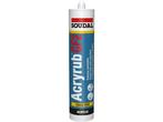 Acryrub CF2 Wit 310 ml Crack Free 10 min, Ophalen of Verzenden, Nieuw