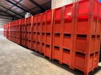 palletbox gebruikt 60x100 cm hoogte 63 cm met 2 sledes, Zo goed als nieuw