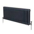 Traditionele 3 Kolom Radiator - 600 x 1192mm - Antraciet, Doe-het-zelf en Verbouw, Verwarming en Radiatoren, Verzenden, Nieuw