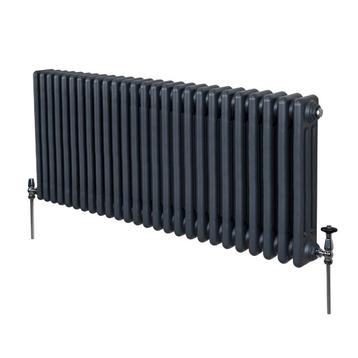 Traditionele 3 Kolom Radiator - 600 x 1192mm - Antraciet beschikbaar voor biedingen