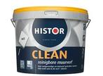 Histor Clean Reinigbare Muurverf - Zonlicht RAL 9010 - 2,5, Nieuw, Verzenden
