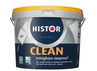 Histor Clean Reinigbare Muurverf - Zonlicht RAL 9010 - 2,5, Doe-het-zelf en Verbouw, Verf, Beits en Lak, Verzenden