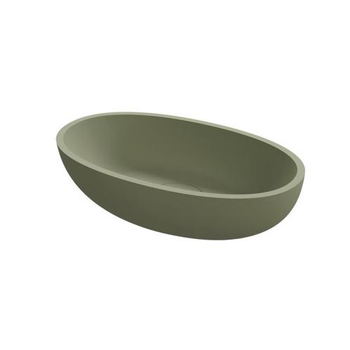 Waskom Riho Escala 55x32 cm Solid Surface Mat Moss Green, Doe-het-zelf en Verbouw, Sanitair, Overige typen, Nieuw, Ophalen of Verzenden