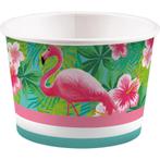 Hawaii IJsbakjes Flamingo 270ml 6st, Hobby en Vrije tijd, Feestartikelen, Nieuw, Verzenden