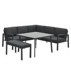 Garden Impressions Tropea lounge dining set 5-delig - donker, Nieuw, Verzenden