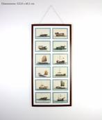 Een set van 12 Chinese mergpapierschilderijen met boten en, Antiek en Kunst, Antiek | Overige Antiek