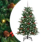 vidaXL Kunstkerstboom Groen 150 cm PVC en Metaal en Plastic, Diversen, Kerst, Verzenden, Nieuw