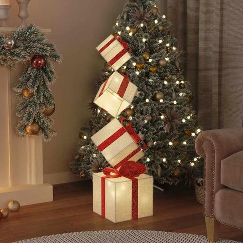 vidaXL Kerstdecoratie geschenkdoos 80 LEDs warm wit, Diversen, Kerst, Nieuw, Verzenden
