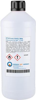 Wmm Chemie Ethylalcohol 96 1 liter, Doe-het-zelf en Verbouw, Overige Doe-het-zelf en Verbouw, Nieuw, Verzenden