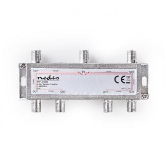 F connector splitter - Nedis (6-weg, 17 dB), Computers en Software, Pc- en Netwerkkabels, Nieuw, Verzenden