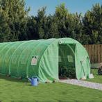 vidaXL Tuinkas met stalen frame 42 m² 14x3x2 m groen, Verzenden, Nieuw
