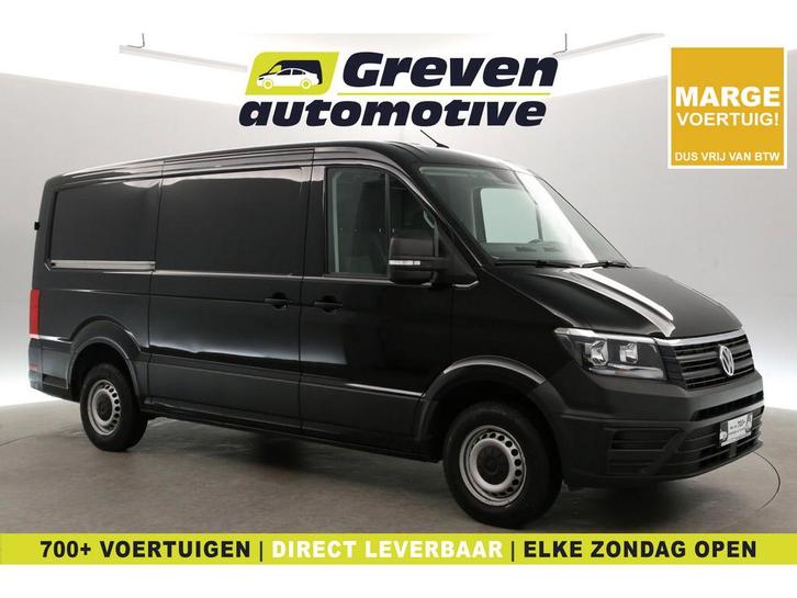 Volkswagen Crafter 2.0 TDI L3H2 MARGE 3 Zits Bluetooth, Auto's, Bestelauto's, Te koop, Handgeschakeld, Diesel, Zwart, Volkswagen