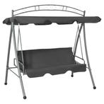 vidaXL Schommelbank voor buiten met dak 198x120x205 cm staal, Tuin en Terras, Verzenden, Nieuw