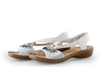 Rieker Sandalen in maat 37 Wit, Verzenden, Wit, Sandalen of Muiltjes, Zo goed als nieuw