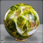 Stralende groene opaalkogel – Het juweel van het leven in, Verzamelen, Mineralen en Fossielen