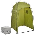 vidaXL Kampeertoilet met tent draagbaar 10 + 10 L, Caravans en Kamperen, Kampeeraccessoires, Nieuw