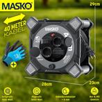 MASKO® Kabelhaspel, 40 m, verlengkabel met geaarde stopconta, Verzenden, Zo goed als nieuw
