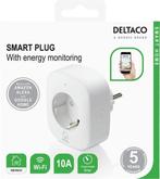 Deltaco - WiFi Stopcontact met Energiebewaking en Timer -, Ophalen of Verzenden, Zo goed als nieuw