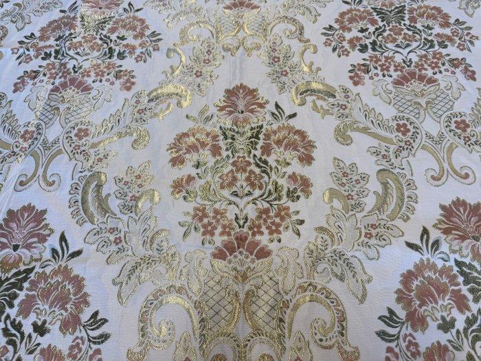 Riflessi d’Oro in Versailles – bloemige lampasso met barokke, Antiek en Kunst, Antiek | Kleden en Textiel