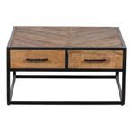 Salontafel Mangohout Gwenn 80x80 cm, Huis en Inrichting, Tafels | Salontafels, 50 tot 100 cm, Verzenden, Nieuw, 50 tot 100 cm