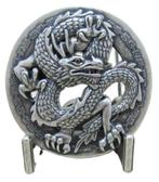vintage verzilverde klassieke strass draak Riem Buckle/Gesp, Verzenden, Nieuw